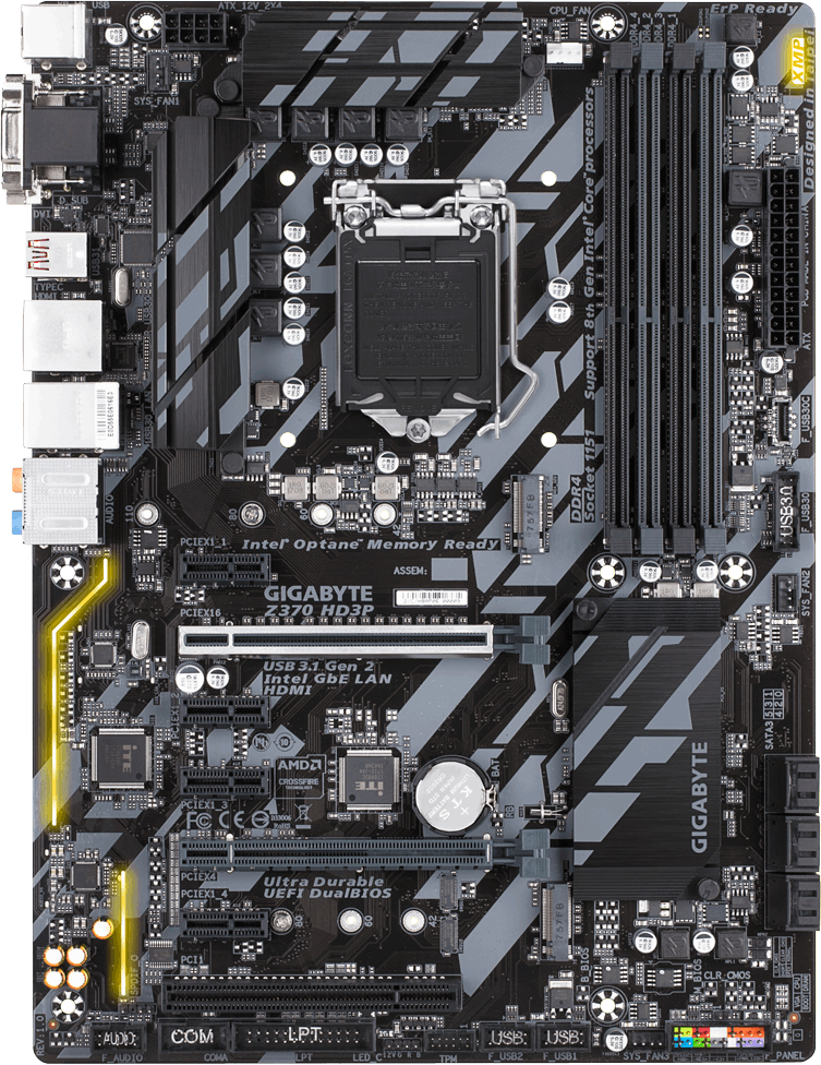 Gigabyte Z370 HD3P - Motherboard Specifications On MotherboardDB